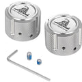 Figurati Designs Front Axle Nut Covers Dtom Polished FD40-FAC-SS Harley Davidson