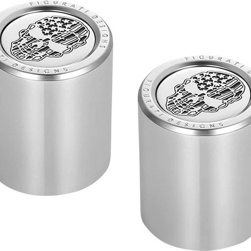 Figurati Designs Short/Thin Docking Hardware Covers Skull/CC Polished