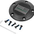 Figurati Designs 5-Hole Timing Cover US Flag Green Line Black #FD72-TC-5H-BLK