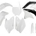 UFO Complete Plastics Kit White #KAKIT208F-047 for Kawasaki KX250F 4-Stroke 2007