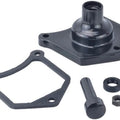 Drag Specialties Solenoid End Cover/Starter Button Gloss Black Harley Davidson