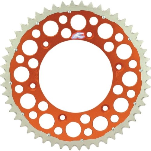 Renthal 520 TwinRing Rear Sprocket 52T Orange #2240-520-52GPOR