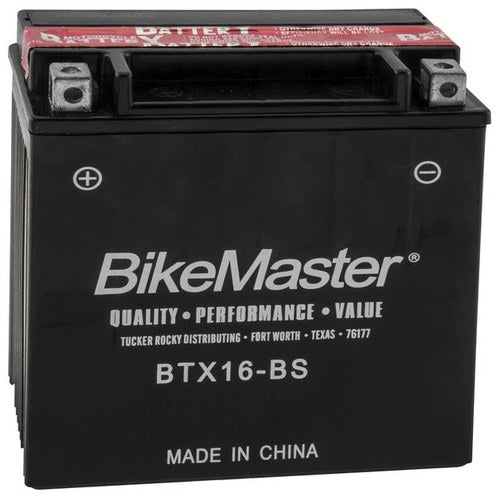 BikeMaster Maintenance Free Battery BTX16-BS for Suzuki Vinson 500 2002-2007