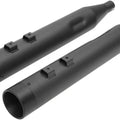 Drag Specialties 4" Slip-On Exhaust with Black End Caps Black #175376