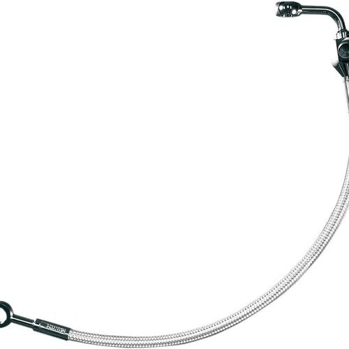 Magnum Polished Stainless Rear DOT Brake Line Kit 18-13/16" Harley Davidson Dyna