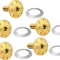 Arlen Ness Floating Brake Rotor Bolts Front Gold 5-Pack #300-916 Harley Davidson