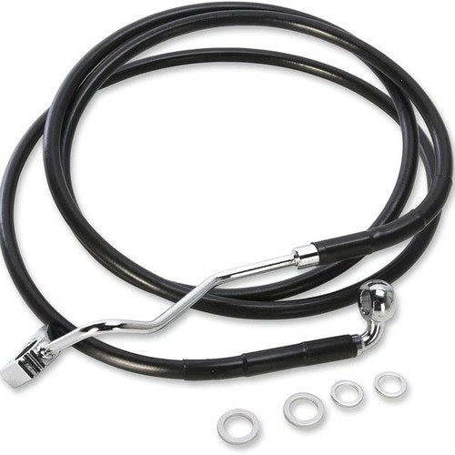 DS Extended Front Upper Brake Line Kit Black ABS Only +6" Oversize #1113780