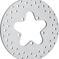 DS Polished Stainless Drilled Brake Rotor Rear Harley Davidson 143470