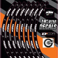Dcor Branded Rim Decal Set KTM 19" Rear #40-80-203 KTM