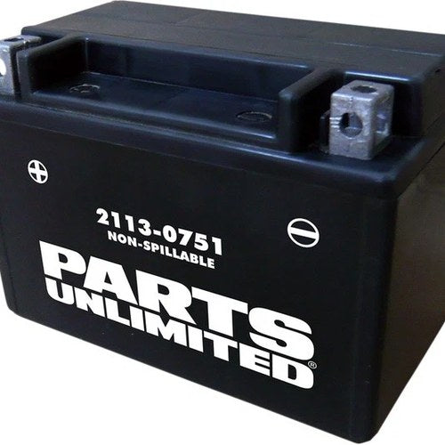Parts Unlimited Factory Activated Agm Maintenance Free Battery 12V YTX9 #266548