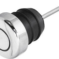HardDrive Circle Lined Oil Filler Plug with Short Dipstick Chrome 2.5" #03-0045