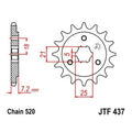 JT Front Sprocket 520 16T #JTF437.16 fits Suzuki DR650S/DR650SE/SP600