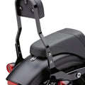Cobra Detachable Short Square Passenger Backrest Black 602-2046B Harley Davidson