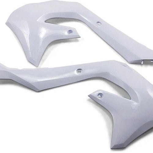 Cycra Powerflow Radiator Shrouds White #1CYC-1871-42 for Kawasaki