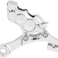 Arlen Ness Tech 6 Piston Rear Brake Caliper with Mounting Bracket Chrome #02-302
