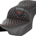 Saddlemen RoadSofa HC Seat Red Stitch Harley Davidson Road Glide/Street Glide
