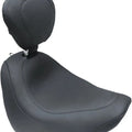 Mustang Wide Tripper Solo Seat With Backrest Vintage Stitch Black #79336