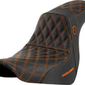 Saddlemen Sdc Performance Gripper Seat Orange Stitch #284843 Harley Davidson