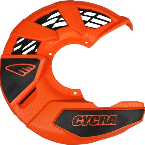 Cycra Tri-Flow Front Brake Disc Cover Orange