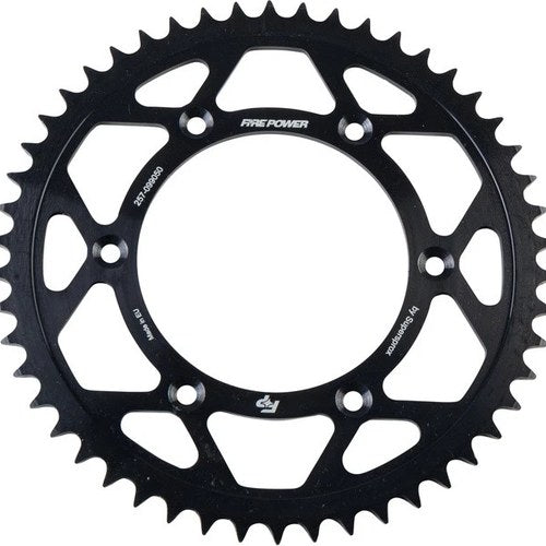 Fire Power 520 Steel Rear Sprocket 50T Black #FPS-990-50-BLK