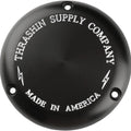 Thrashin Supply Co. Classic Derby Cover Machine Cut Black #TSC-3000-4