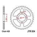 JT Steel Rear Sprocket 420 35T #JTR834.35 Yamaha TT-R110E/TT-R90/TT-R90E