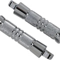 Accutronix Chrome Footpegs Knurled Male Mount 5-1/4in. RP111-KGC Harley Davidson