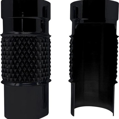 Covingtons Diamondback Fat Fork Leg Bells Black #C3016-B Harley Davidson