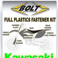Bolt Full Plastics Fastener Kit fits Kawasaki KX250 2-Stroke/KX125 1990-1991