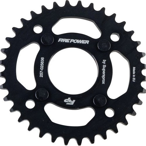 Fire Power Steel Rear Sprocket 36T Black #FPS-256-36- Blk for Honda