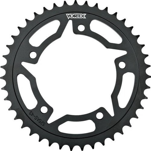 Vortex Steel Rear Sprocket 43T 520 Black #526AS-43 for Suzuki/Triumph