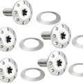 Arlen Ness Spoke Mount Brake Rotor Bolts Front Silver #300-923 Harley Davidson