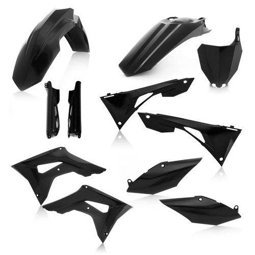 Acerbis Full Plastics Kit Black #2736250001 for Honda CRF250R/CRF450R 19-20