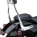 Cobra Detachable Round Passenger Backrest Chrome #602-2009 Harley Davidson