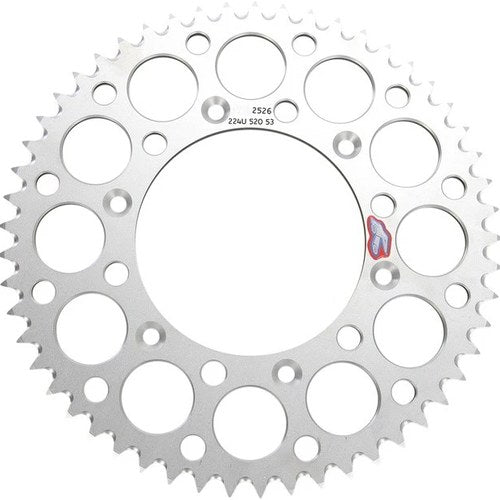 Renthal Sprocket Rear 53T 520 Ultralight Aluminum Silver #224U-520-53GPSI