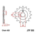 JT Front Sprocket 428 14T #JTF555.14 for Kawasaki KX85/KX80/KX100