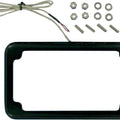 Cycle Visions Beveled License Plate Frame with Tag Light Black