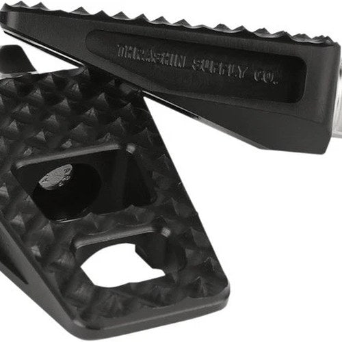 Thrashin Supply Co. P-54 Extra Grip Male Mount Footpegs Black #TSC-2020-1