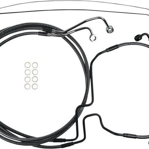 Magnum Designer Series DOT ABS Lower Front Brake Line Karbon Fiber #AS77016