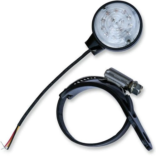 Burly LED Turn Signals Fork-Mount 35-49mm Clear Lens Amber