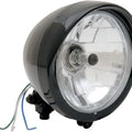 DS Diamond-Style 5.75" Headlight Assembly With Visor Black