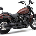 Cobra Slip-On Rpt Mufflers 3" Black #6058B Harley Davidson