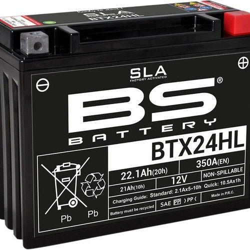 BS Battery Sla Factory Activated Maintenance Free Battery BTX24HL #300770