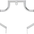 Lindby Linbar Highway Bar 1.25" For Mid-Controls Chrome Harley Davidson Dyna
