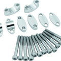 BikeMaster Handlebar Risers for 1-1/8" Bars Silver