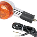 K&S DOT Turn Signal Assembly Single Filament Rear Right Chrome Amber #25-2253