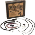 Burly Cable/Brake Line Kit for 15" Ape Hangers Black #B30-1114 Harley Davidson