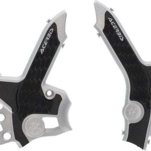 Acerbis X-Grip Frame Guards Grey/Black #2979621019 for Honda CRF300L 2021