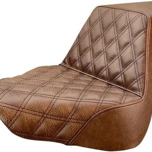 Saddlemen Step-Up LS Seat Brown F. Lattice Stitch #818-27-172BR Harley Davidson