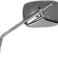 Emgo Screw-in Mirror Rectangular 10mm Aluminum Chrome Universal